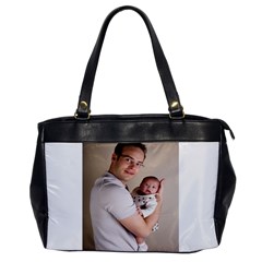 Father And Son Hug Oversize Office Handbag (one Side) by ironman2222