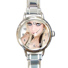 Testgirl3 Round Italian Charm Watch by testgirlss