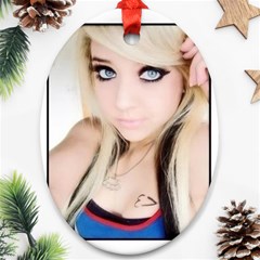 Testgirl3 Ornament (oval)