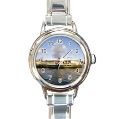 Hong Kong Ferry Round Italian Charm Watch