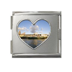 Hong Kong Ferry Mega Link Heart Italian Charm (18mm)