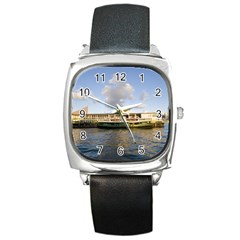 Hong Kong Ferry Square Metal Watch