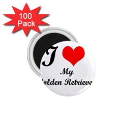 I Love My Golden Retriever 1 75  Magnet (100 Pack) 