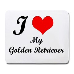 I Love My Golden Retriever Large Mousepad by mydogbreeds