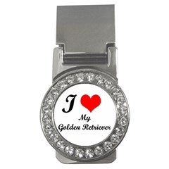 I Love My Golden Retriever Money Clip (cz) by mydogbreeds