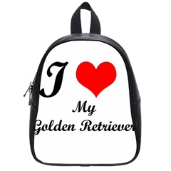 I Love My Golden Retriever School Bag (small) by mydogbreeds