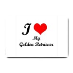 I Love Golden Retriever Small Doormat 24 x16  Door Mat