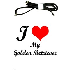 I Love Golden Retriever Shoulder Sling Bag by mydogbreeds