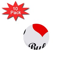 I-love-my-bulldog 1  Mini Button (10 Pack) 