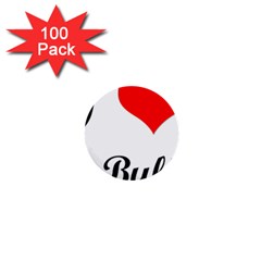 I-love-my-bulldog 1  Mini Button (100 Pack) 