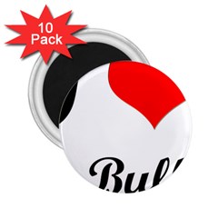 I-love-my-bulldog 2 25  Magnet (10 Pack) by swimsuitscccc