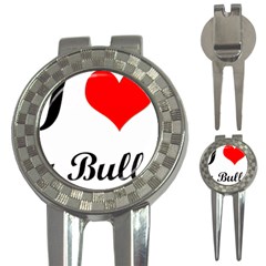 I-love-my-bulldog 3-in-1 Golf Divot