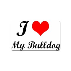 I-love-my-bulldog Magnet (name Card)