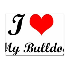 I-love-my-bulldog Sticker A4 (100 Pack)