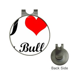 I-love-my-bulldog Golf Ball Marker Hat Clip by swimsuitscccc