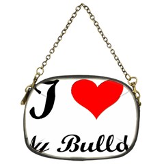 I-love-my-bulldog Chain Purse (one Side)