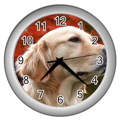 Dog-photo Cute Wall Clock (silver) by swimsuitscccc