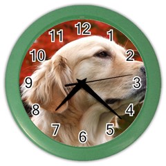 Dog-photo Cute Color Wall Clock by swimsuitscccc