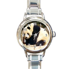 Giant Panda National Zoo Round Italian Charm Watch