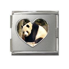 Giant Panda National Zoo Mega Link Heart Italian Charm (18mm) by rainbowberry