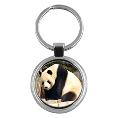 Giant Panda National Zoo Key Chain (round) by rainbowberry