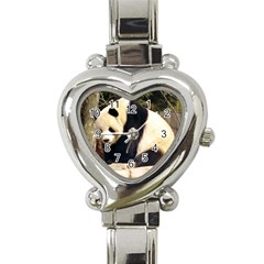 Giant Panda National Zoo Heart Italian Charm Watch