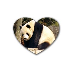 Giant Panda National Zoo Rubber Coaster (heart)