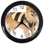 My-Dog-Photo Wall Clock (Black) Front