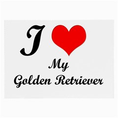 I Love My Golden Retriever Glasses Cloth (large) by ArtsCafecom3