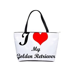 I Love My Golden Retriever Classic Shoulder Handbag