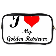 I Love My Golden Retriever Toiletries Bag (two Sides)