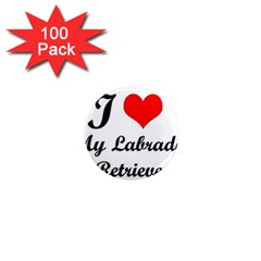 I Love My Labrador Retriever 1  Mini Magnet (100 Pack) 