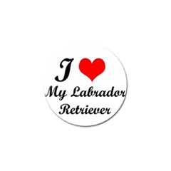 I Love My Labrador Retriever Golf Ball Marker (4 Pack)