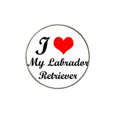 I Love My Labrador Retriever Hat Clip Ball Marker