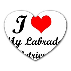 I Love My Labrador Retriever Mousepad (heart)