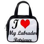 I Love My Labrador Retriever Classic Handbag (Two Sides) Back