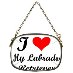 I Love My Labrador Retriever Chain Purse (two Sides)