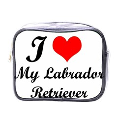 I Love My Labrador Retriever Mini Toiletries Bag (one Side)