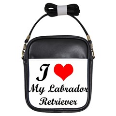 I Love My Labrador Retriever Girls Sling Bag