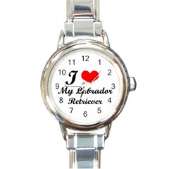 Dog-photo Round Italian Charm Watch