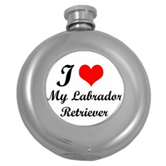 I Love My Labrador Retriever Hip Flask (5 Oz)