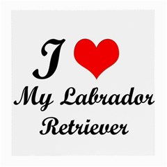 I Love My Labrador Retriever Glasses Cloth (medium)