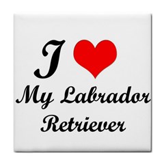 I Love My Labrador Retriever Face Towel by swimsuitscccc