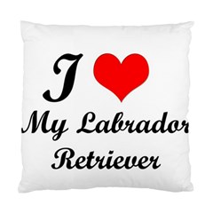 I Love My Labrador Retriever Cushion Case (two Sides)