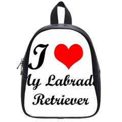 I Love My Labrador Retriever School Bag (small) by swimsuitscccc