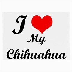 I Love My Chihuahua Glasses Cloth (large) by CowCowDemo