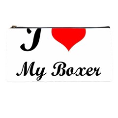 I Love My Boxer Pencil Case by CowCowDemo