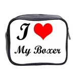 I Love My Boxer Mini Toiletries Bag (Two Sides) Back