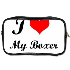 I Love My Boxer Toiletries Bag (one Side)