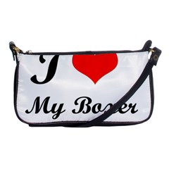 I Love My Boxer Shoulder Clutch Bag by CowCowDemo